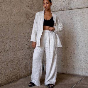 DISSH Lennon Natural Blazer & Norah Natural Linen Pants